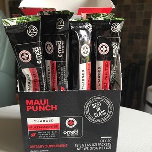 Opened box of Maui Punch Charged